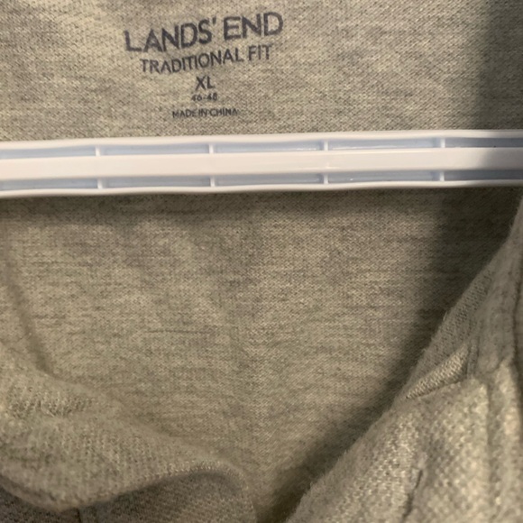 Lands End gray polo shirt..XL - Picture 2 of 5